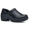 Shoes For Crews Women's Lila Whitney Clog, Leather Upper, Black Smooth, Size 8 Medium 42430 - alternate 3